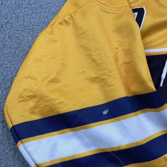 Wayzata Trojans Hockey Jersey Minnesota Highschool Hockey‎ Yellow MN #7 Size S - Picture 2 of 8